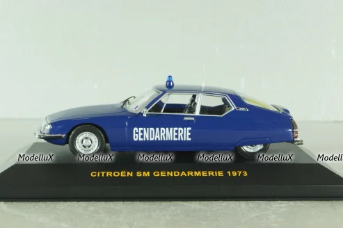 Citroen SM Gendarmerie 1973, blue, CLC097, IXO 1:43