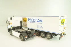 Man 19.502 truck with semi-trailer "Paconsa" 1991 white, Camiones y Autobuses #77, Altaya 1:43