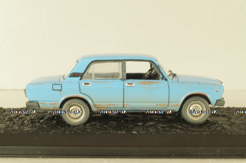 Ваз-2107 Жигули 1982, синий, Improved models 1:43