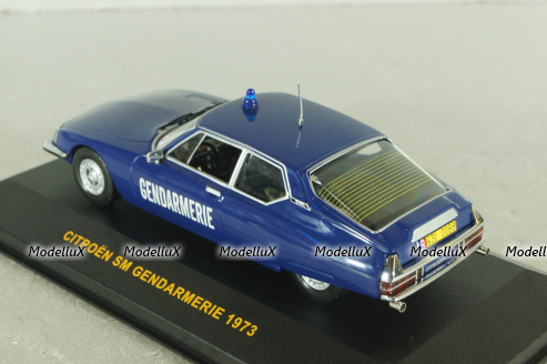 Citroen SM Gendarmerie 1973, blue, CLC097, IXO 1:43
