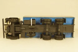 Камаз-5320 бортовой с тентом, серый/синий, Арек 1:43
