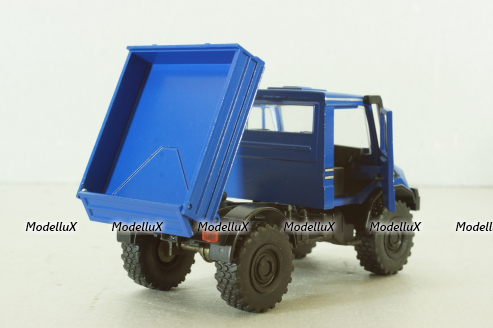 Mercedes Unimog U140, blue, фурнитура в комплекте, B66000162, (#371), NZG 1:43