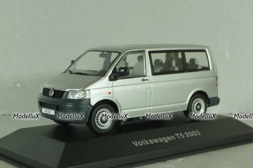 Volkswagen T5 TDI Transporter 2003, silver, Volkswagen Offizielle Modell-Sammlung, Altaya #65 1:43