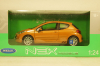 Peugeot 207 Orange, 22492W, Welly 1:24