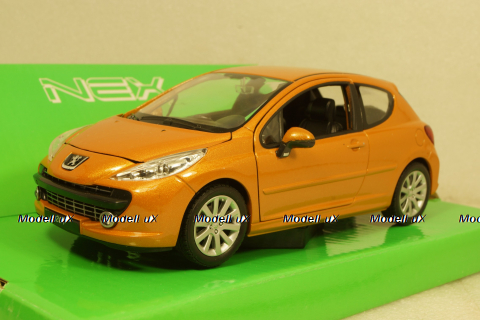 Peugeot 207 Orange, 22492W, Welly 1:24