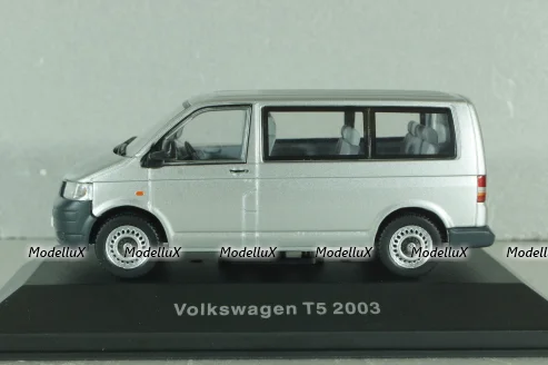 Volkswagen T5 TDI Transporter 2003, silver, Volkswagen Offizielle Modell-Sammlung, Altaya #65 1:43