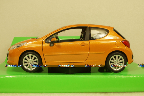 Peugeot 207 Orange, 22492W, Welly 1:24