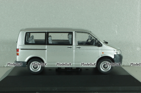 Volkswagen T5 TDI Transporter 2003, silver, Volkswagen Offizielle Modell-Sammlung, Altaya #65 1:43