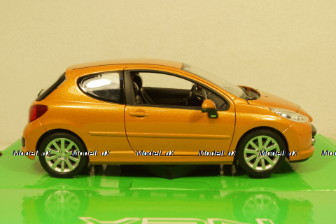 Peugeot 207 Orange, 22492W, Welly 1:24
