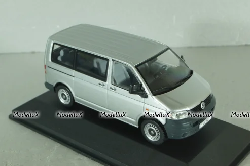 Volkswagen T5 TDI Transporter 2003, silver, Volkswagen Offizielle Modell-Sammlung, Altaya #65 1:43