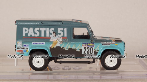 Land Rover 110 №230 Pastis 51 Paris-Dakar 1986, Конверсия 1:43