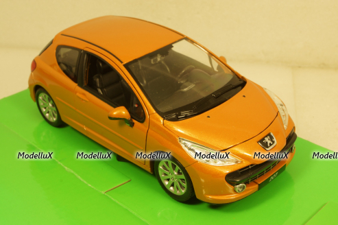 Peugeot 207 Orange, 22492W, Welly 1:24