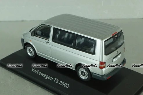 Volkswagen T5 TDI Transporter 2003, silver, Volkswagen Offizielle Modell-Sammlung, Altaya #65 1:43