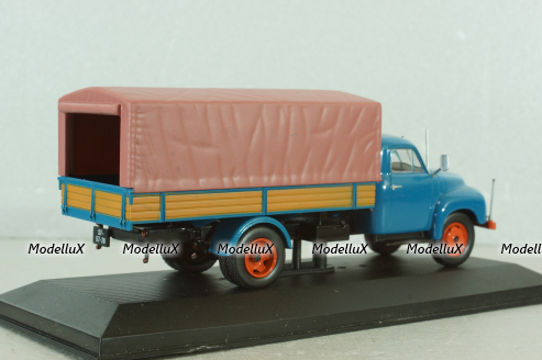 Opel Blitz 1,75t with canvans top 1952, blue, Altaya 1:43
