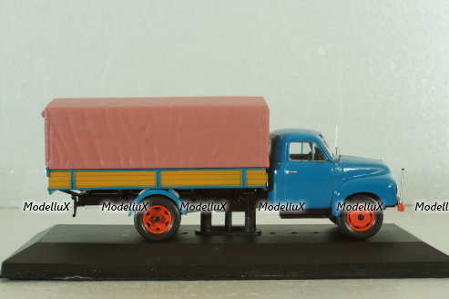 Opel Blitz 1,75t with canvans top 1952, blue, Altaya 1:43