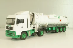 MAN TGS with semi-trailer vacuum truck "HANIEL" 2002, Conrad 1:50
