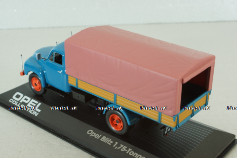 Opel Blitz 1,75t with canvans top 1952, blue, Altaya 1:43