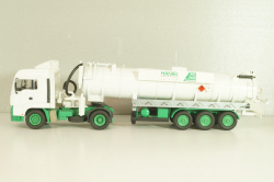 MAN TGS with semi-trailer vacuum truck "HANIEL" 2002, Conrad 1:50