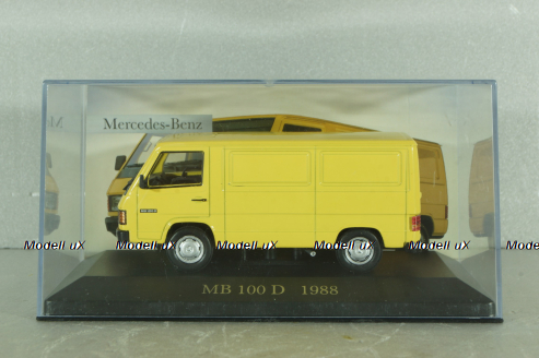 Mercedes-Benz MB 100 D, 1988, yellow, MBOMS079, Altaya, Mercedes-Benz Offizielle Modell Sammlung #79 1:43 