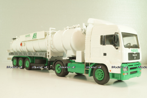MAN TGS with semi-trailer vacuum truck "HANIEL" 2002, Conrad 1:50
