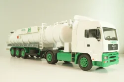 MAN TGS with semi-trailer vacuum truck "HANIEL" 2002, Conrad 1:50