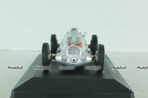 Mercedes-Benz W125 750-kg #12, R. Caracciola, F1 racing car 1937, silver, MBOMS041, Altaya, Mercedes-Benz Offizielle Modell Sammlung #41, 1:43