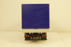 МАЗ-5340 бортовой с тентом, белый/синий, 101180, АвтоИстория 1:43