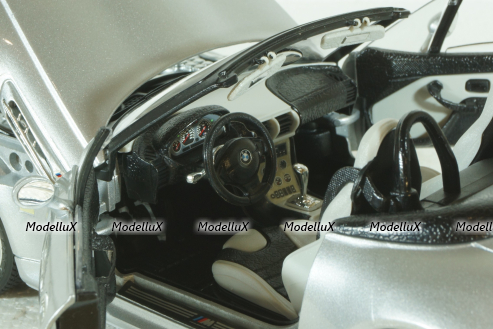 BMW Z3 M Roadster, silver, Bburago 1:18