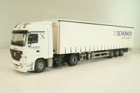 Mercedes-Benz Actros 1841 with semi-trailer "Schenker", white, Tekno 1:50