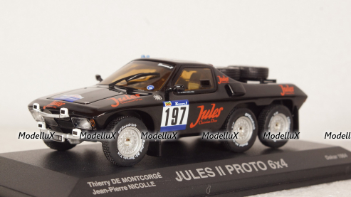 Proto Jules II 6x4 Paris-Dakar 1984 №197 T.Montcorge-J.P.Nicolle, Norev 1:43