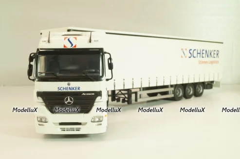 Mercedes-Benz Actros 1841 with semi-trailer "Schenker", white, Tekno 1:50