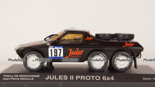 Proto Jules II 6x4 Paris-Dakar 1984 №197 T.Montcorge-J.P.Nicolle, Norev 1:43