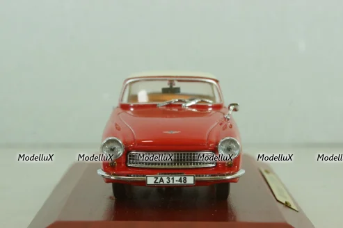 Wartburg 313 Sport 1957, red/white, Atlas, DDR-Auto Kollektion #21  1:43