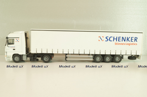 Mercedes-Benz Actros 1841 with semi-trailer "Schenker", white, Tekno 1:50