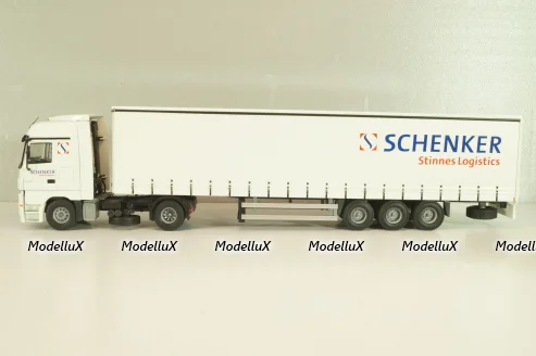Mercedes-Benz Actros 1841 with semi-trailer "Schenker", white, Tekno 1:50