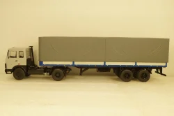 МАЗ-5432 с полуприцепом Маз-93971 серый/синий 101555 АвтоИстория 1:43