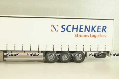 Mercedes-Benz Actros 1841 with semi-trailer "Schenker", white, Tekno 1:50