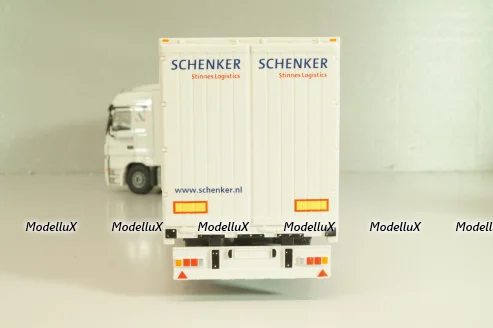 Mercedes-Benz Actros 1841 with semi-trailer "Schenker", white, Tekno 1:50