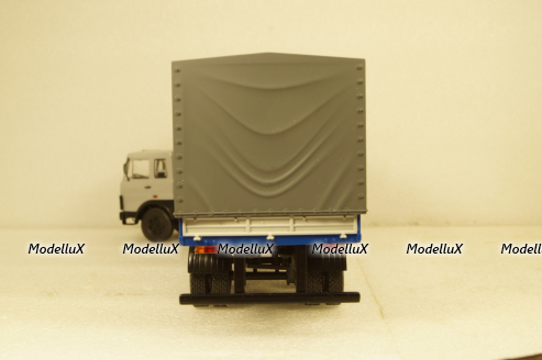 МАЗ-5432 с полуприцепом Маз-93971 серый/синий 101555 АвтоИстория 1:43
