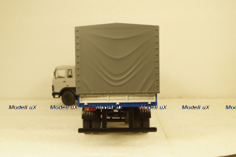 МАЗ-5432 с полуприцепом Маз-93971 серый/синий 101555 АвтоИстория 1:43