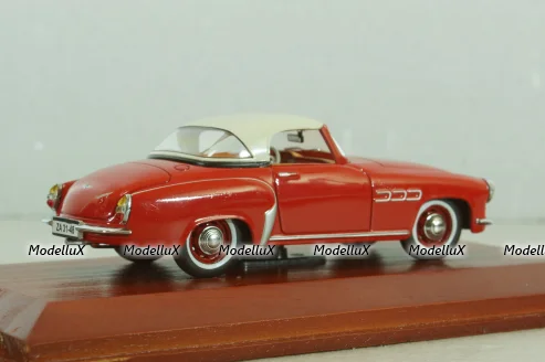 Wartburg 313 Sport 1957, red/white, Atlas, DDR-Auto Kollektion #21  1:43