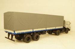 МАЗ-5432 с полуприцепом Маз-93971 серый/синий 101555 АвтоИстория 1:43