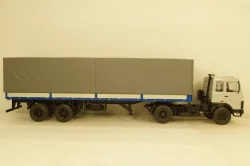 МАЗ-5432 с полуприцепом Маз-93971 серый/синий 101555 АвтоИстория 1:43