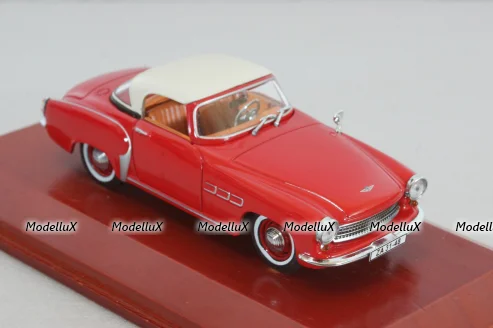 Wartburg 313 Sport 1957, red/white, Atlas, DDR-Auto Kollektion #21  1:43