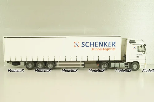 Mercedes-Benz Actros 1841 with semi-trailer "Schenker", white, Tekno 1:50