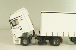 Mercedes-Benz Actros 1841 with semi-trailer "Schenker", white, Tekno 1:50