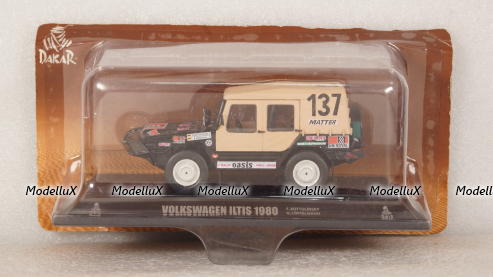 Volkswagen Iltis Paris-Dakar 1980 №137 Fffelmann, DeAgostini 1:43.Kottulinsky-G.Lo