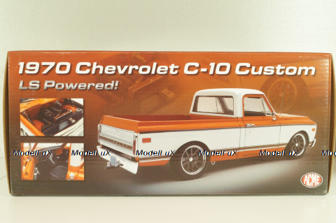 Chevrolet C-10 Custom LS Powered, red/white, L.E 450 pcs, A1807221, ACME 1:18