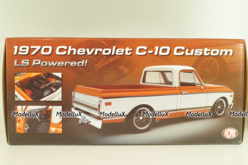Chevrolet C-10 Custom LS Powered, red/white, L.E 450 pcs, A1807221, ACME 1:18