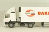 DAF 85 CF tractor with semi trailer "Bakker Logistiek" 2004, white, 53537, Tekno 1:50